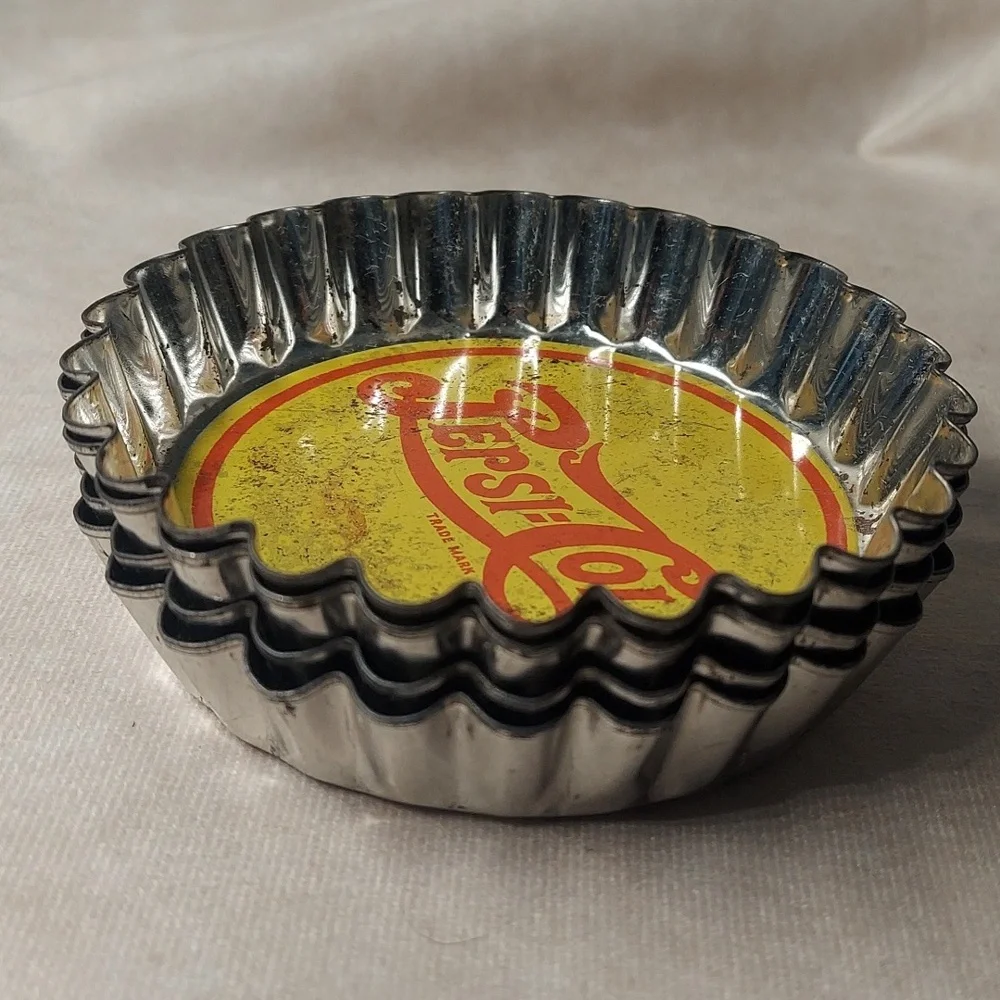 Vintage 2000 Pepsi Cola Coaster Set Retro Soda Pop Barware 4